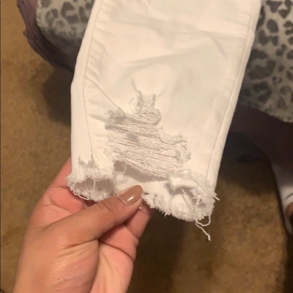 Skinny white jeans size 8